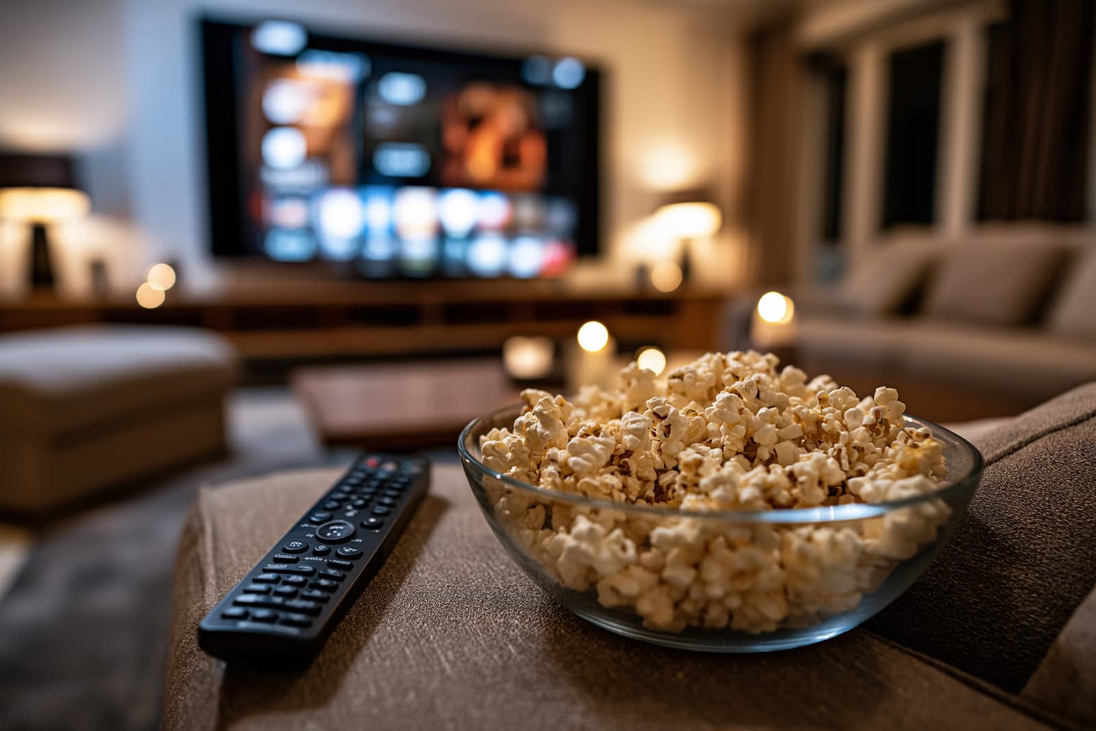 Televizor u dnevnoj sobi pauzirao je navečer na izborniku za streaming, u okruženju gdje sada Prime Video oglasi prekidaju filmske večeri.